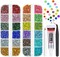 18-Color Crystal Resin Rhinestones – 2mm & 3mm Flatback Gems for Nails, Face, Body, Crafts, DIY Tumblers, Clothing & Accessories